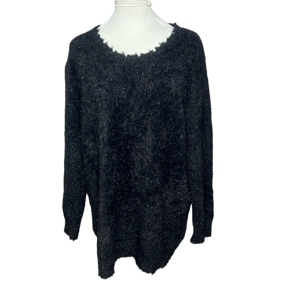 Free People Sandrine Rose Gunmetal Sweater Black